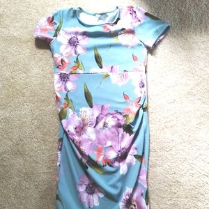 Like new Pinkblush blue midi dress size small